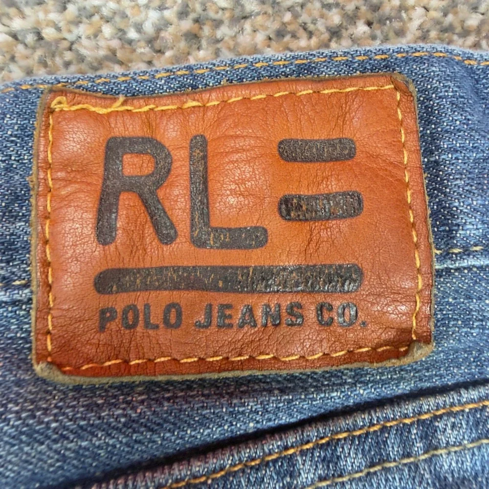 Polo Jeans Co Ralph Lauren Mens 32 Ashmore Original Straight Leg Blue Denim Y2K